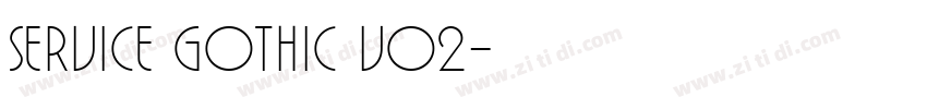 Service Gothic v02字体转换